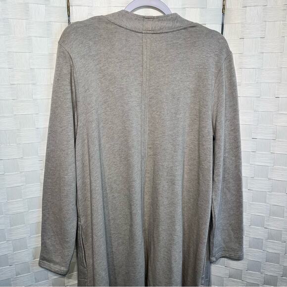 J. Jill Pure Jill Neutral Beige Open Front Cardigan Size Large Petite Earthy - Picture 5 of 14